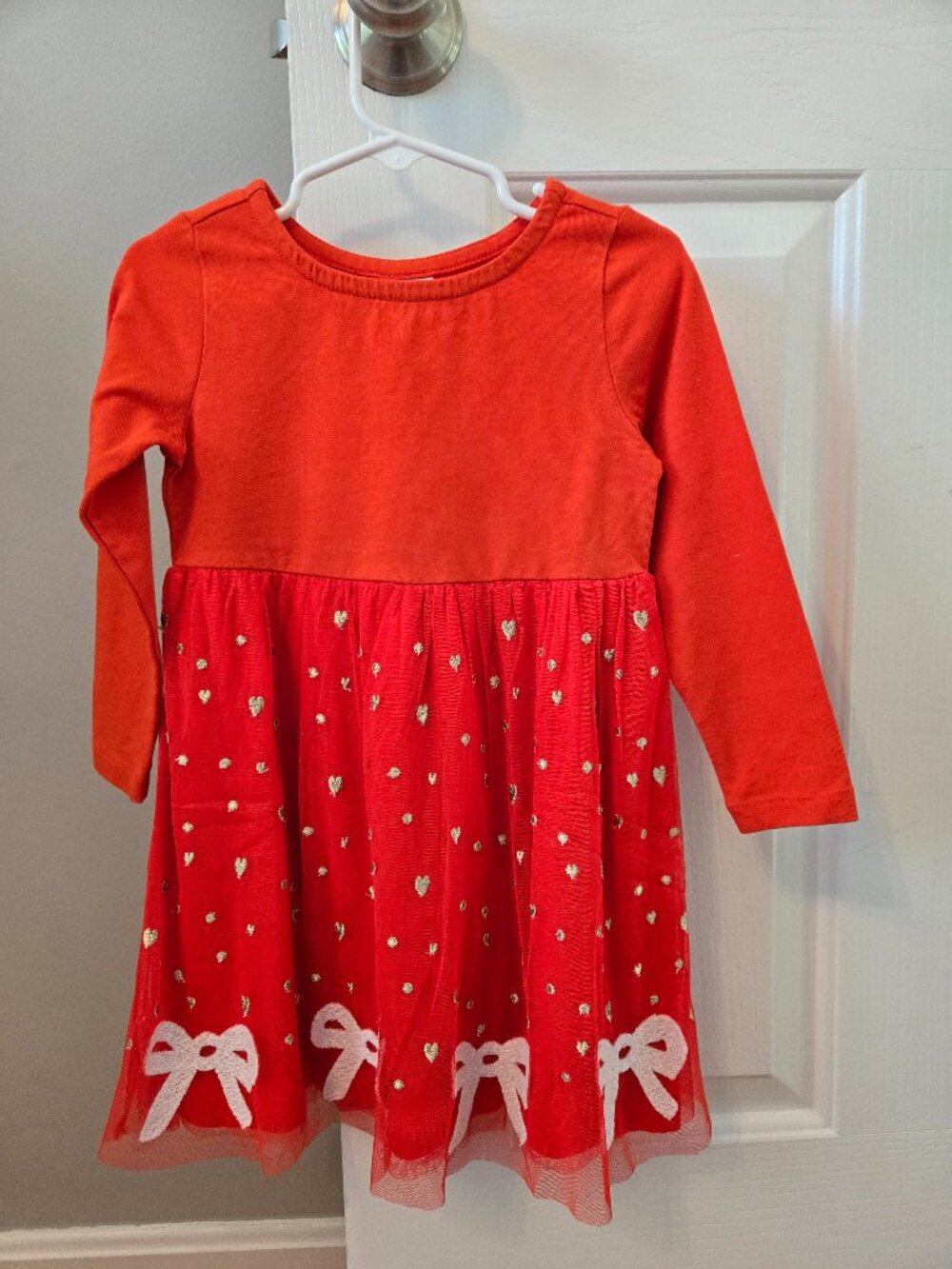 Girls size 3T Hanna Andersson red holiday dress